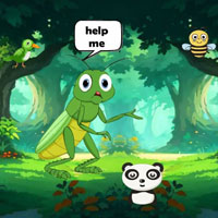 Free online html5 escape games -  Spot The Grasshopper Kid