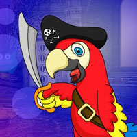 Free online html5 games - G4K Gleeful Pirate Parrot Escape game - WowEscape 