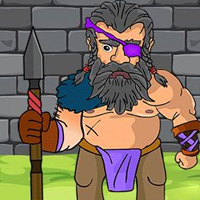 Free online html5 games - G2J Spear Warrior Escape game 