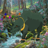 Free online html5 games - Magical Rhinoceros Escape HTML5 game 