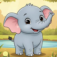 Free online html5 escape games - Gentle Elephant Cub Escape