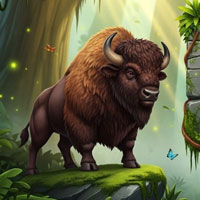 Free online html5 escape games - Forest Bison Escape Game