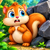 Free online html5 escape games - Rescue the Squirrel from the Rock