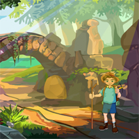 Free online html5 games - Games2Jolly Trek Boy Parachute Escape  game 