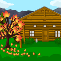 Free online html5 games - MouseCity Autumn Cabin Escape game 