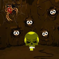 Free online html5 games - Halloween Spider Cave Escape HTML5 game 