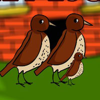 Free online html5 games - Wood Thrush Bird Family Escape game 