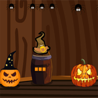 Free online html5 games - GenieFunGames Billy Halloween Pumpkin House Escape game 