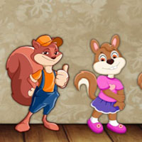 Free online html5 games - 8b Find Squirrel with Acorn Nut game 