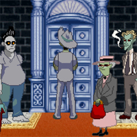 Free online html5 games - Zombie Society Dead Detective Rats in a Hole game 