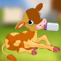 Free online html5 games - Find a Bottle of Milk for the Calf game 