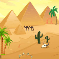 Free online html5 games - Desert Pyramids Alien Escape game 