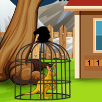 Free online html5 games - G2J Muscle Kangaroo Escape game 