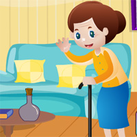 Free online html5 games - Cute Grandmother Rescue Games4King game 