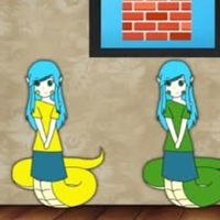 Free online html5 games - Find Nagini Costume Girl game 