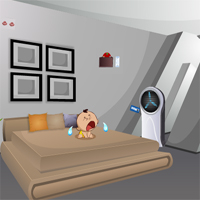 Free online html5 games - Baby Tenement House Escape game 
