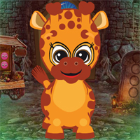 Free online html5 games - Games4King Baby Giraffe Rescue game 
