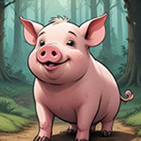Free online html5 games - Friendly Pig Rescue Game game 
