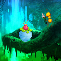 Free online html5 games - Big Fantasy Forest Land Escape game 