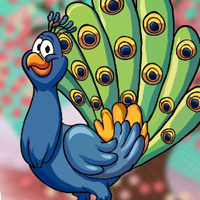 Free online html5 games - G2J Find The Peacock Feathers game 