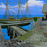 Free online html5 games - Freebooter Treasure Ship Escape game 