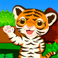 Free online html5 games - Rescue Tiger Cub game 