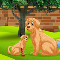 Free online html5 games - G2J Baby Golden Retriever Dog Rescue game 