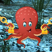 Free online html5 games - Big Underwater Octopus Escape game 