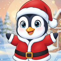 Free online html5 escape games - Cute Santa Penguin Escape