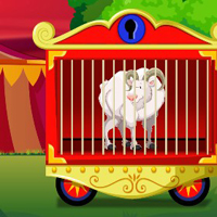 Free online html5 games - G2J Circus Goat Escape  game 