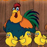 Free online html5 games - G2J Hen Family Escape game 