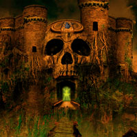 Free online html5 games - Halloween Runic Skull Point Escape game 