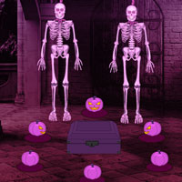 Free online html5 games - Halloween Castle Pumpkin Escape game 
