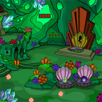 Free online html5 games - Green Fantasy Cave Escape game 
