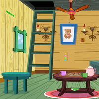 Free online html5 games - Forest Wooden Home Escape game 