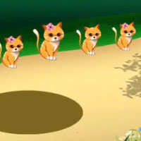 Free online html5 games - G2M Rescue the Grey Cat game - WowEscape 