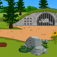 Free online html5 games - Top10NewGames Rescue The Raccoon game - WowEscape 