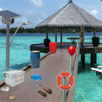 Free online html5 games - 5nGames Beautiful Island Resort Escape game 