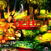 Free online html5 games - Top10NewGames Halloween Gardening Escape game 
