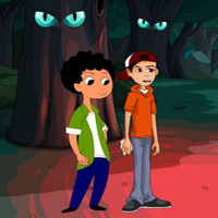 Free online html5 escape games - Friends Terrifying Wilderness Escape