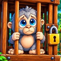 Free online html5 games - Free the Captured Monkey game 
