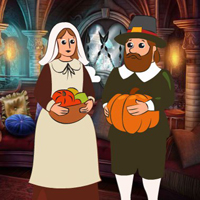 Free online html5 games - Thanksgiving Amorous Couple Escape game 