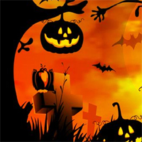 Free online html5 games - Fantasy Pumpkin Land Escape game 