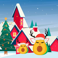 Free online html5 games - G2M Snowy Christmas Escape game 
