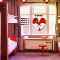 Free online html5 games - Top10NewGames Valentine Celebration In Hostel game 