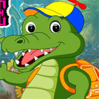 Free online html5 games - G4k Wave Crocodile Escape game 