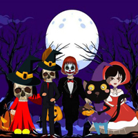 Free online html5 games - Halloween Friends Party 04 HTML5 game 