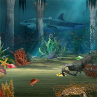 Free online html5 games - FirstEscapeGames Underwater Treasure Escape 3 game 