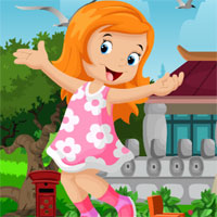 Free online html5 games - Games4King Cute Girl Escape From Traditional House game 
