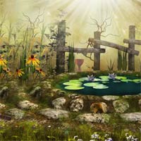 Free online html5 games - Fantasy Flower World Escape game 